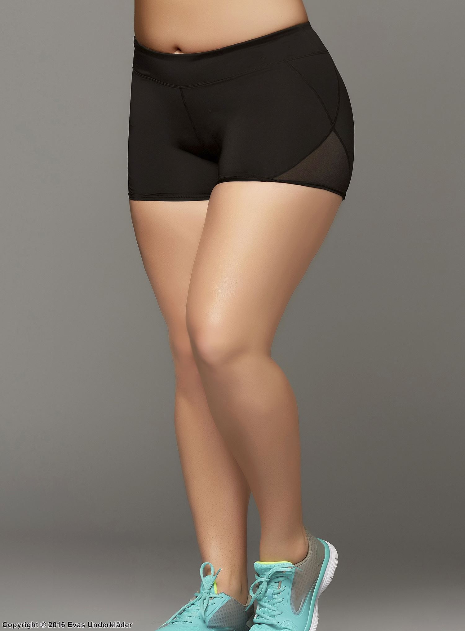 Tränings-shorts i kort modell, plus size